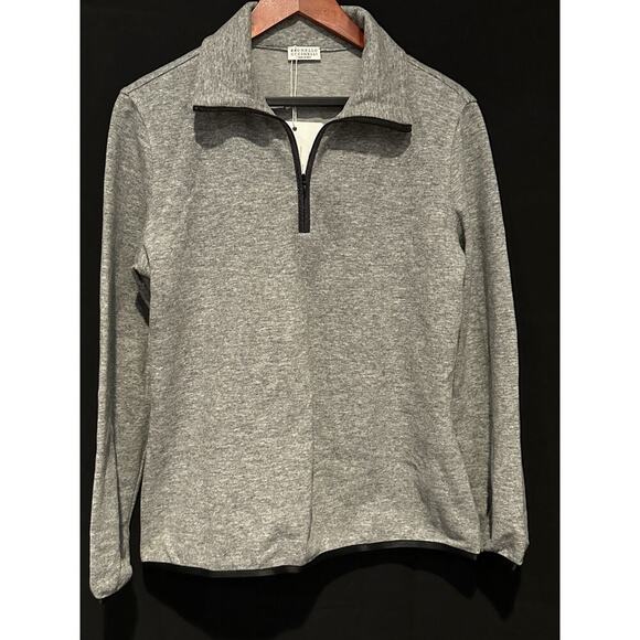 Brunello Cucinelli Half Zip Cashmere Pullover Sz Sm - Picture 1 of 8